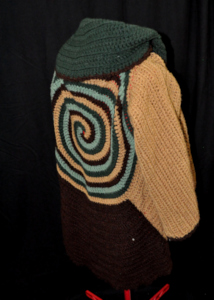 Sweater With Spiral Pattern Back View