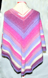 Triangleish Shawl Back View